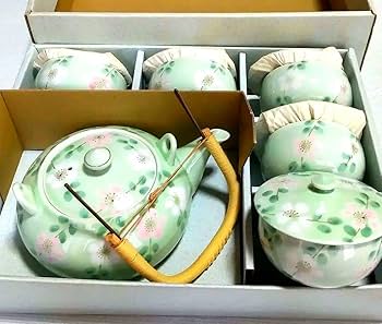 限定価格　有田焼　鶴松　祥楽　番茶器 番茶器揃 有田焼 一珍山茶花 西日本陶器 KG09-05 / 日本製 急須